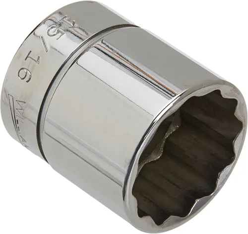 Vista 15 de Williams JHWB-1232 - Zócalo poco profundo de 3/8 pulgadas, SAE de 12 puntos, 1 pulgada, acabado cromado pulido