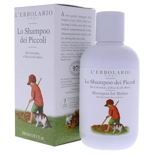Vista 4 de L'Erbolario Champú para bebés – Champú hidratante para bebés con extracto de caléndula – Productos esenciales para recién nacidos para la protección