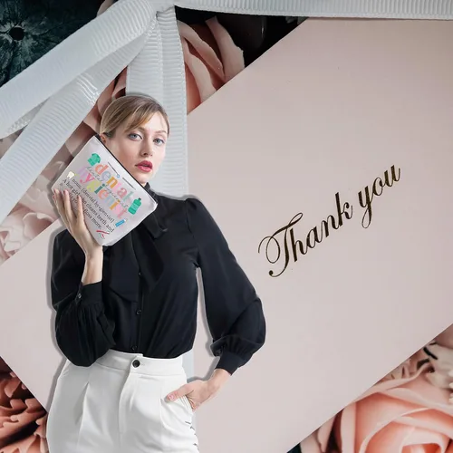 Vista 6 de Bolsa de maquillaje para higienista dental, regalo para dentistas, bolsa de cosméticos, higienista dental, regalo de graduación, futuro, dentista