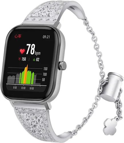 Vista 7 de FitTurn Correa de reloj compatible con Amazfit Active 2 Square/1/GTS 4 4mini/GTS 3/GTS 2/GTS 2e/GTS 2 mini/GTR 1.654 in/Bip 3 pro/Bip 3 SmartWatch