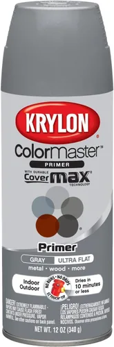 Vista 17 de Krylon K05160202 ColorMaster Pintura + imprimación, plana, negro, 12 onzas
