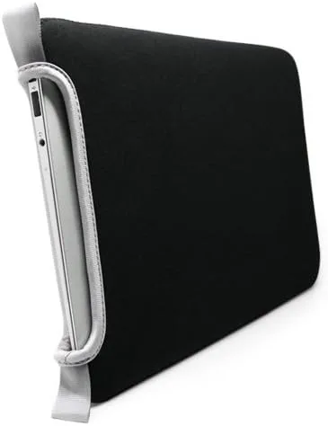 Vista 4 de BoxWave Funda compatible con Topaz GemView 10, funda protectora de neopreno suave y delgada, color negro azabache