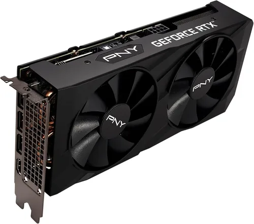 Vista 4 de PNY Tarjeta gráfica GeForce RTX™ 3050 de 8 GB Verto Dual Fan