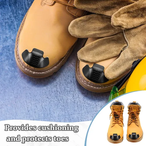 Vista 7 de Jadive 6 protectores de puntera para botas, protector de aplicación simple, cubiertas de dedos para botas de trabajo, accesorios de cuidado
