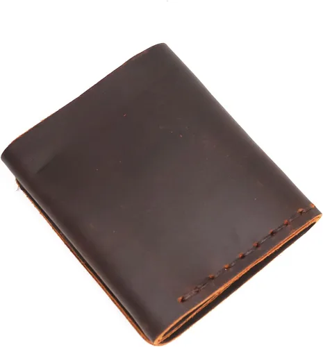 Vista 3 de ztellhim The Secret Life of Walter Mitty - Billetera de cuero genuino triple para hombre, billetera de cuero vintage hecha a mano para hombre, cuero