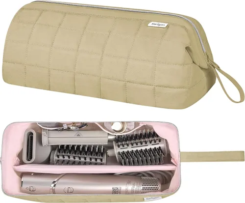 Vista 12 de KarSyon Organizador de Bolsa de Viaje para Herramientas de Cabello para Estuche Dyson Airwrap Soporte Secador de Cabello Shark Flex Style Cepillo
