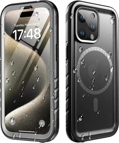Vista 31 de Cozycase TOP - Funda impermeable para iPhone Air - Militar resistente 360 a prueba de golpes, cuerpo completo con protector de cámara de pantalla