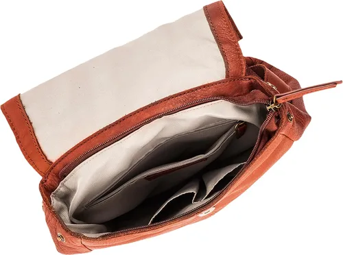 Vista 4 de American Leather Co. - Mochila Liberty - Muy funcional y muy a la moda, Brandy Smooth
