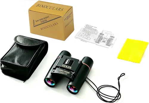 Vista 10 de Prismáticos para adultos de 8 x 21 pulgadas, mini binocular compacto de bolsillo pequeño para observación de aves, conciertos, teatro, ópera