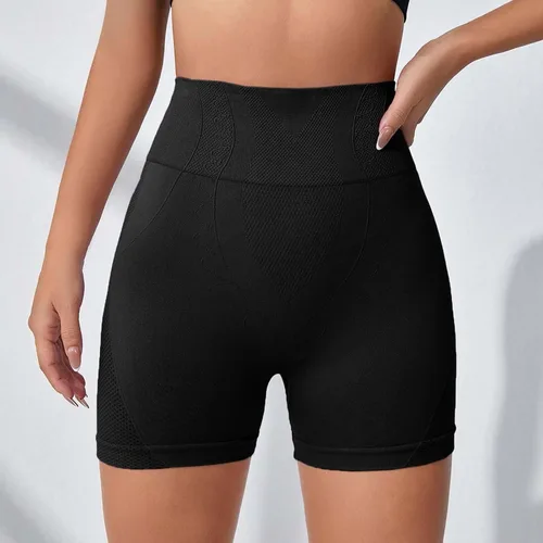 Vista 2 de Women's High Waisted Biker Shorts Butt Lifting Tummy Control Gym Shorts Slim Fit Stretch Fitness Yoga Leggings Shorts