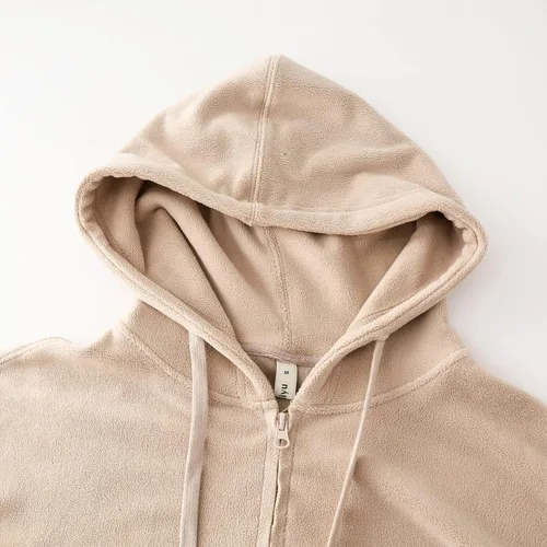 Vista 3 de Amazhiyu Chaqueta casual de manga larga con capucha y cremallera para mujer