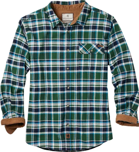 Vista 13 de Legendary Whitetails Camisa de franela de manga larga con botones para hombre, 100% algodón