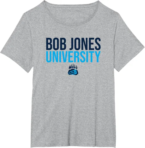Vista 19 de Bob Jones University Camiseta apilada Bruins, Gris