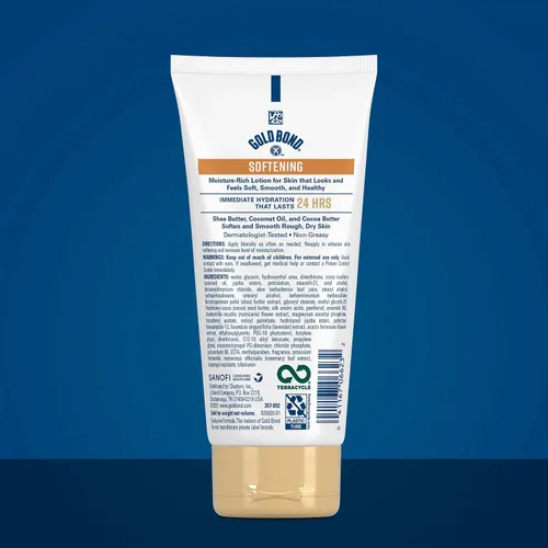 Vista 3 de Gold Bond Loción Ultimate Ablandamiento, 5.5 oz (Paquete de 4) Coconut and cocoa butter lotion softens, smooths & conditions dry skin, 24-hour