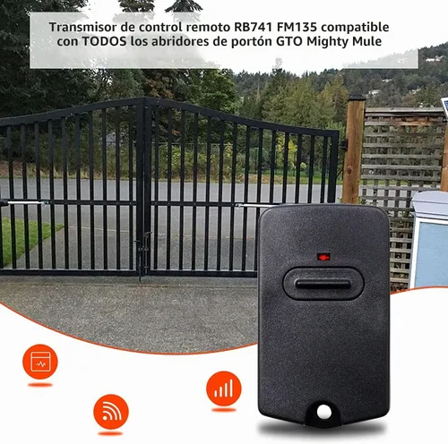 Vista 2 de RB741 para mando a distancia Mighty Mule Gate, 318 MHZ (paquete de 2)