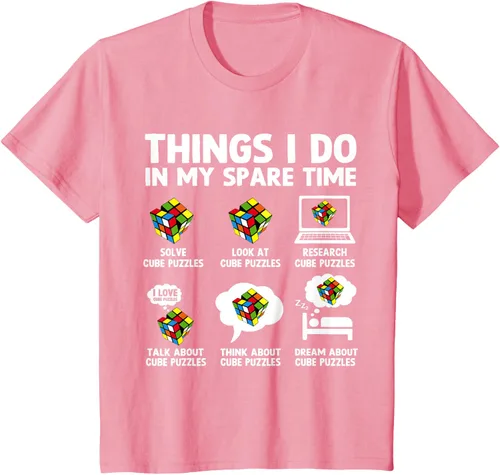 Vista 56 de Things I Do in My Spare Time Cube Puzzle Speed Cubing Camiseta