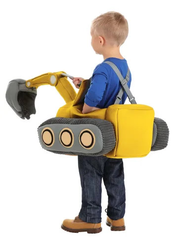 Vista 2 de Disfraz de Excavadora para Niños Pequeños Multicolor