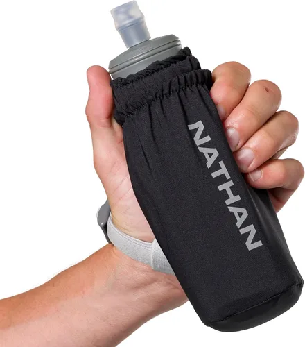 Vista 6 de Nathan - Pinnacle - Frasco suave de 14 onzas, negro/plateado reflectante OSFM