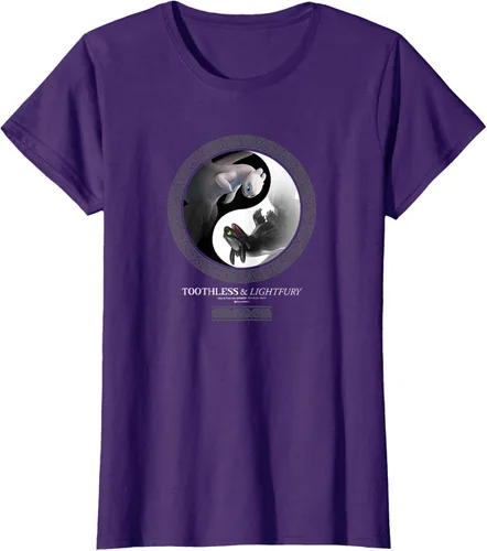 Vista 7 de Cómo entrenar a tu dragón 3 Yin Yang Dragon Camiseta