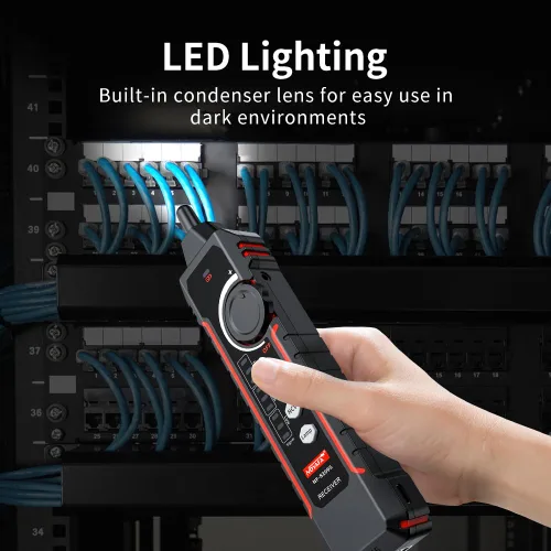 Vista 7 de NOYAFA NF-8209S Probador de Cables de Red Avanzado Actualizado con PoE y NCV, Prueba de Longitud de Cable, Parpadeo de Puerto, Rastreador de Cables