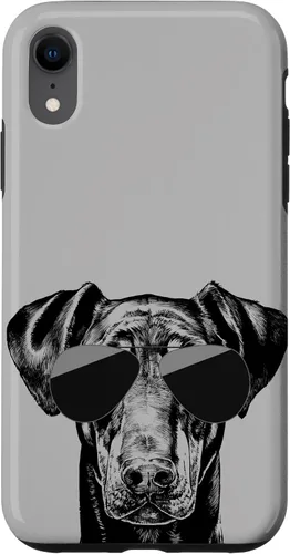 Vista 9 de iPhone 12 mini Doberman Pinscher Dog con funda para gafas de sol