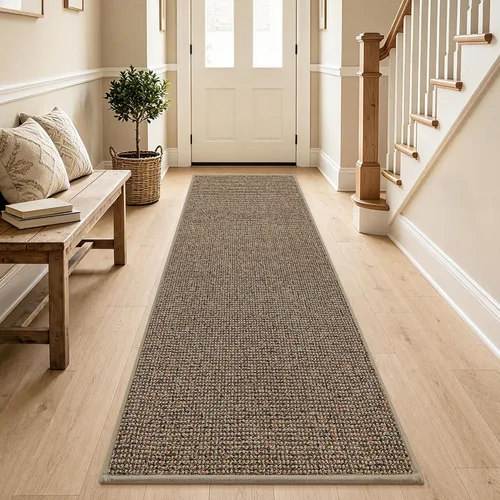 Vista 34 de BEQHAUSE Alfombra de Entrada de 20"x32" Tapete Interior para Puerta Antideslizante Lavable, Alfombras de Pasillo Absorbentes y Resistentes a Manchas