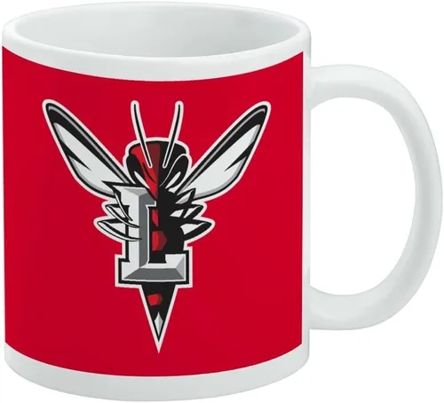 Vista 294 de Taza de cerámica con el logotipo principal de la Universidad Rider, taza de regalo novedosa para café, té y bebidas calientes, 11oz, blanca