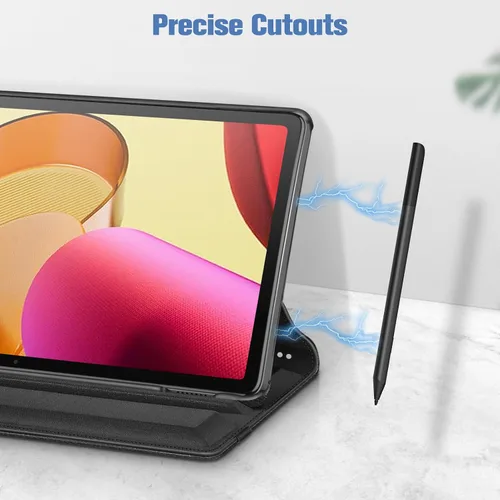 Vista 7 de Fintie Funda giratoria para Amazon Fire Max 11 (13ª generación, versión 2023) con soporte para lápices integrado, funda protectora con soporte