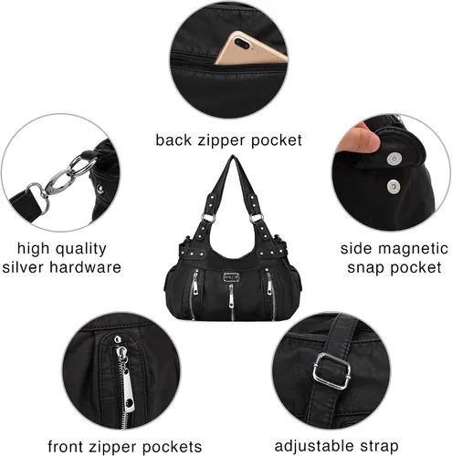 Vista 5 de Scarleton Bolso de mano para mujer, monederos para mujer, bolsos de hombro para mujer, H1292