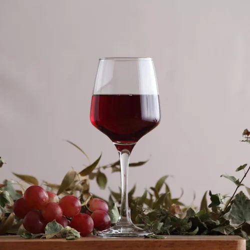 Vista 4 de LAV Juego de copas de vino tinto, Aperol Spritz 6 piezas Copa de cóctel de vino blanco transparente burdeos con tallo Sin plomo para verano