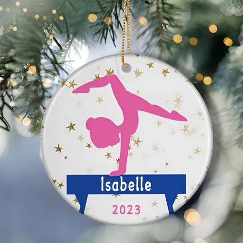 Vista 15 de Adorno de baile de bailarina personalizado, regalo de ballet de Navidad para niña, regalo de Navidad para bailarina