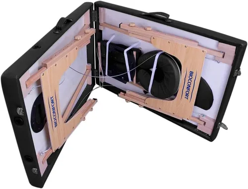 Vista 4 de NANOFORT Cama masaje Camilla 180X60cm Plegable Portatil Fisioterapia Faciales Tatuaje Ligera SPA (Negro)