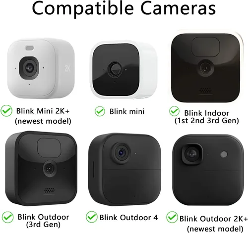 Vista 2 de Soporte magnético para cámara compatible con Blink Outdoor 4, 2k+, Blink Mini 2k+ (modelo más nuevo), Blink Mini, Blink Indoor(todos), Eufy E220