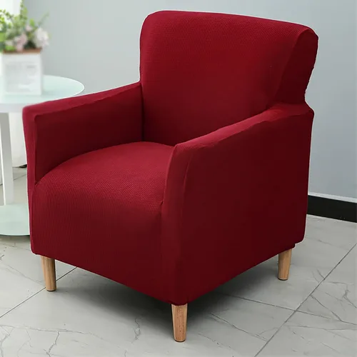 Vista 8 de Fundas elásticas para sofá reclinable de 1 asiento, funda elástica antideslizante para sillón de sofá, funda de elastano para sofá reclinable, Blanco