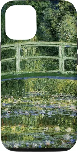 Vista 28 de Monets - Carcasa para iPhone 17 con diseño de lirios de agua y puente japonés