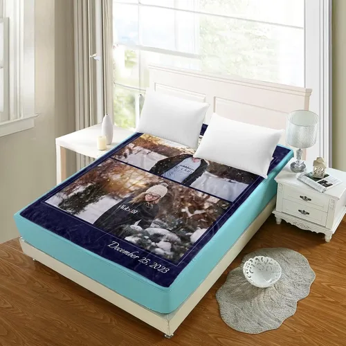 Vista 7 de Manta personalizada con imagen, mantas personalizadas para adultos y niños, manta de fotos personalizable, mantas personalizadas como regalo