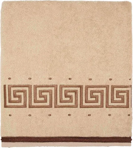 Vista 23 de Avanti Linens Medallón - Colección de puños trenzados suaves, toalla de mano, granito