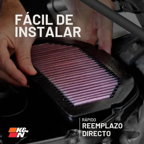 Vista 6 de K&N Filtro de aire del motor: Alto rendimiento, filtro de aire Powersport, KA-6005