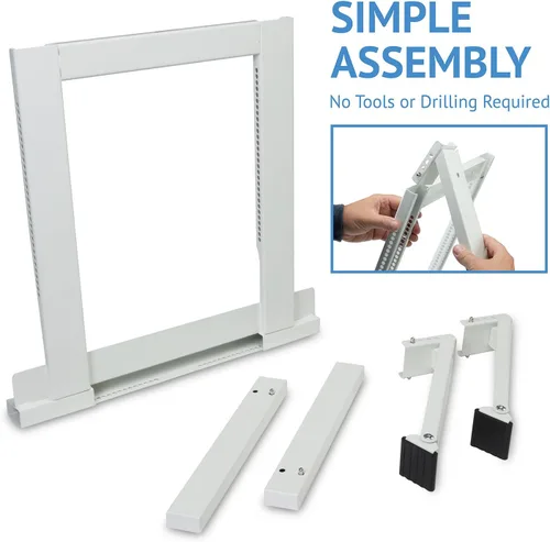 Vista 5 de Ivation Soporte de aire acondicionado, no requiere herramientas ni taladros, montaje de CA para ventana fácil de instalar, acero resistente, soporta