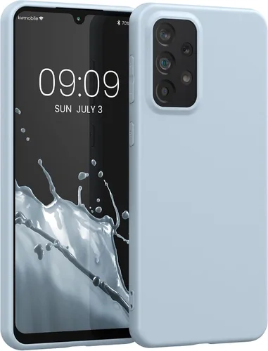 Vista 94 de kwmobile Funda compatible con Samsung Galaxy A12 - Funda protectora de silicona TPU suave y delgada - Azul Báltico