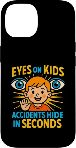 Vista 4 de Eyes on Kids Child Safety Gift for Moms, Granny, Grandad Case for iPhone 16