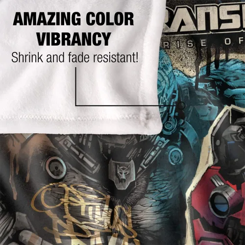 Vista 4 de Transformers: Rise of The Beasts - Manta de 36 x 58 pulgadas Optimus Prime Primal Mural Silky Touch Super Soft