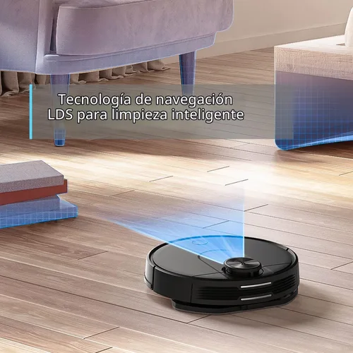 Vista 5 de VIOMI Smart Robot Vacuum V2 Max Aspiradora y trapeador para múltiples pisos, compatible con Alexa y aplicación, utiliza técnica de limpieza