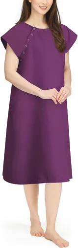 Vista 10 de NY Threads Bata de Hospital para Mujer Suave y Elegante Bata para Paciente