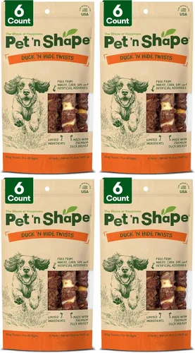 Vista 14 de Pet 'n Shape Chik 'n Hide Twist - Golosinas naturales envueltas en pollo para perros, grandes, 6