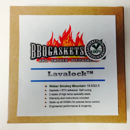 Vista 4 de LavaLock Kit de juntas para Weber Smokey Mountain WSM 18.5 22.5 para junta de parrilla Nomex RTV