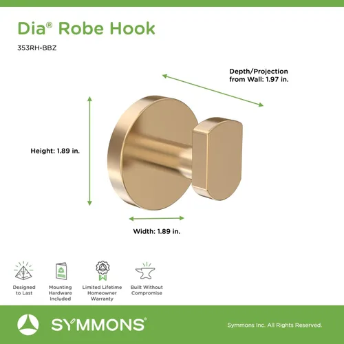 Vista 12 de Symmons 35AC4BUNDLEBBZ - Herrajes para baño, 4 piezas, bronce cepillado