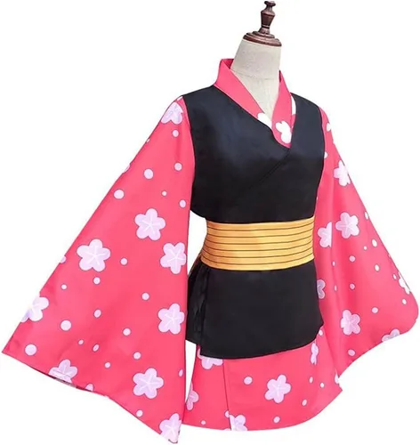 Vista 2 de Disfraz de anime Makomo Kisatsutai para mujer, kimono, uniforme de Halloween