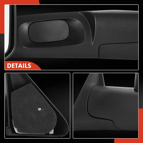 Vista 7 de A-Premium Par (2) Espejos de remolque compatibles con Dodge Para Dodge Ram 1500 1994-2001, Ram 2500 1994-2002, Ram 3500 1994-2002 - Tapa plegable