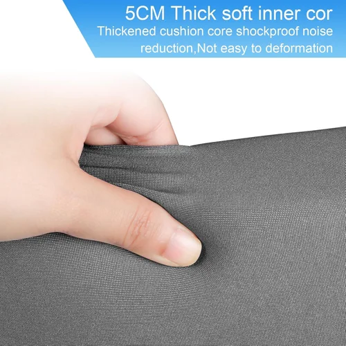Vista 6 de Pozo de bolas suave extra grande para niños pequeños, 51 x 11.8 pulgadas de espuma para bebés y niños, gris oscuro